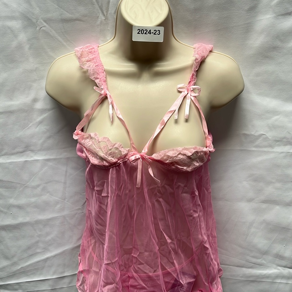 Playful 2pc pink lingerie